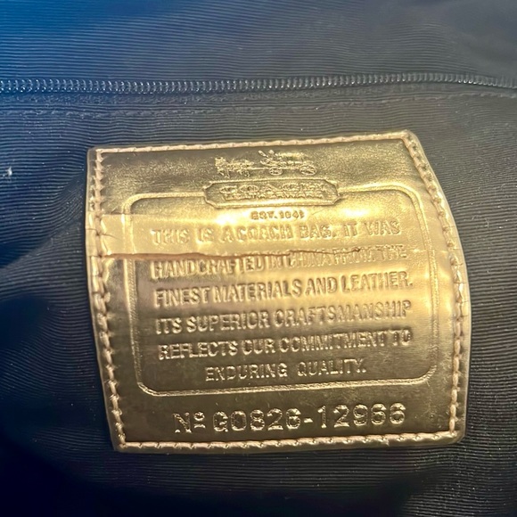 COACH Optic Signature Satchel Handbag - Picture 6 of 7